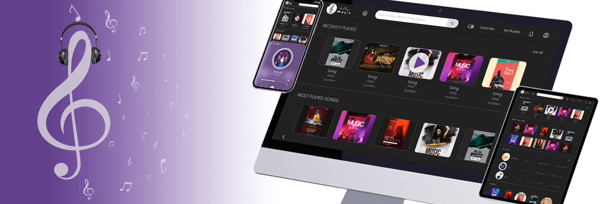 A Music Streaming App: from the Designers’ Desk